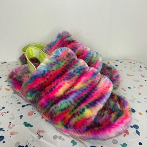 SOLD- UGG Pixelate Fluff Yeah Slide